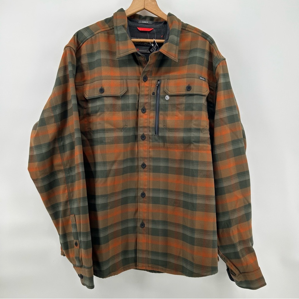 Eddie Bauer Mountain Ops Flannel Heavyweight Shacket Mens 3XL Cabincore NWT